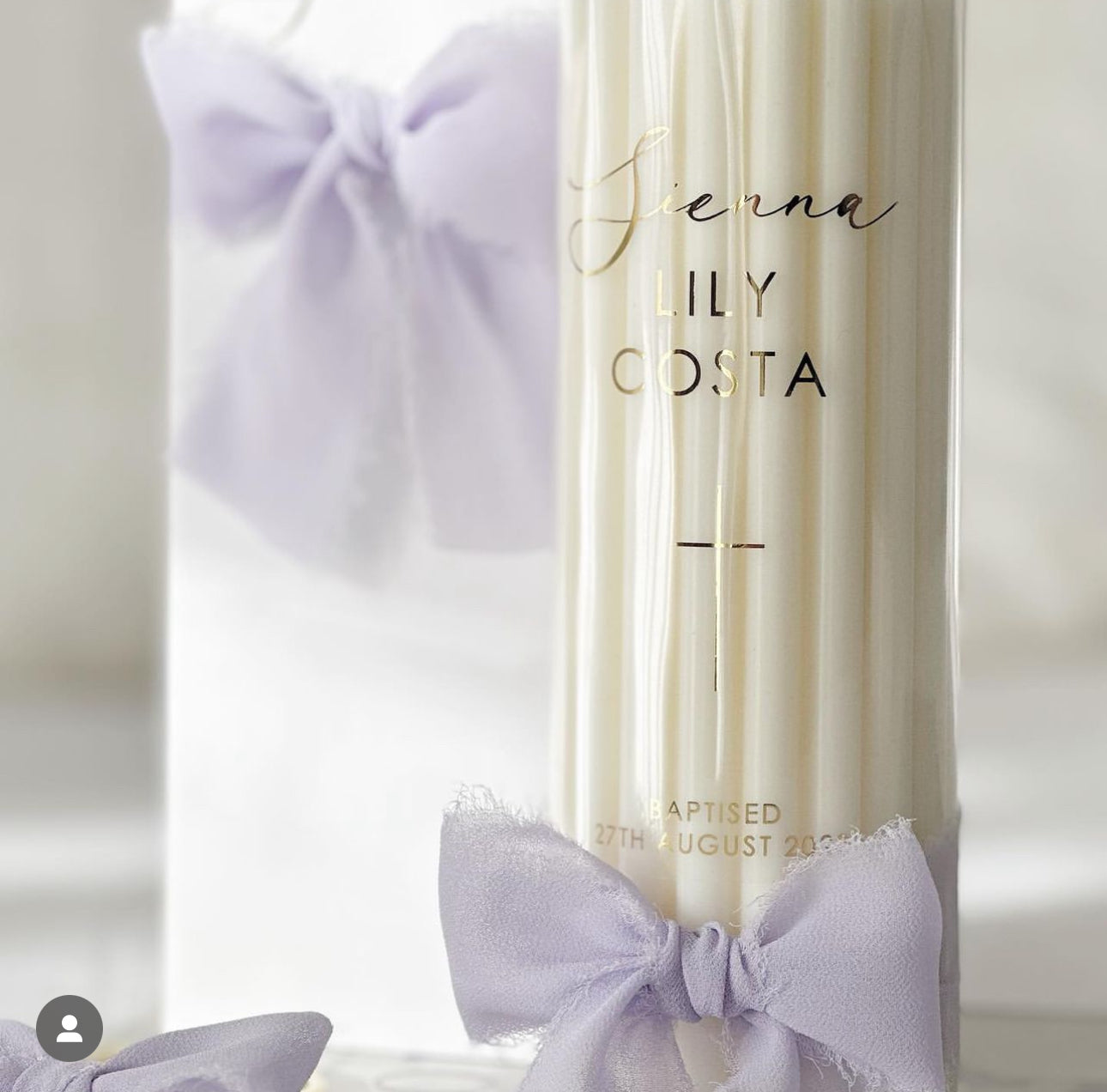 Baptism candle “classic”