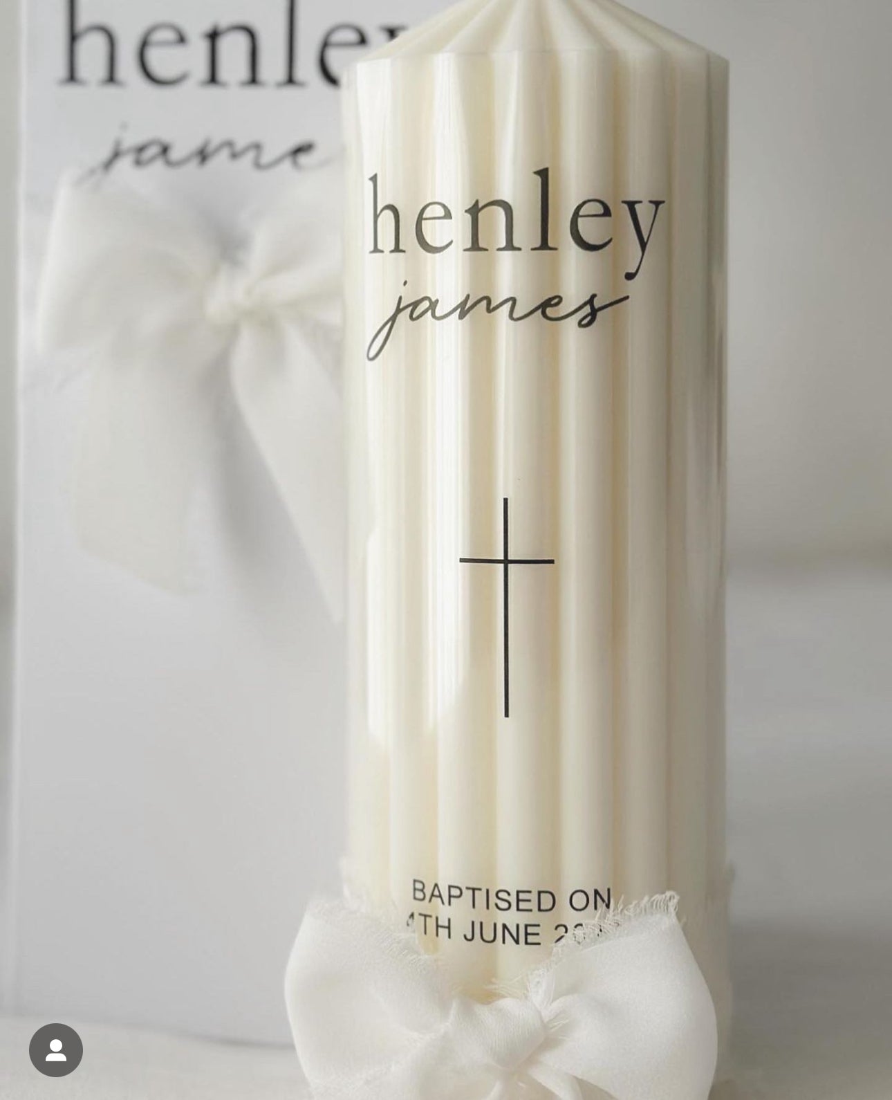 Baptism candle “classic”