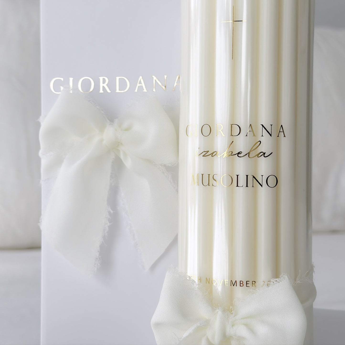 Baptism candle “chic”