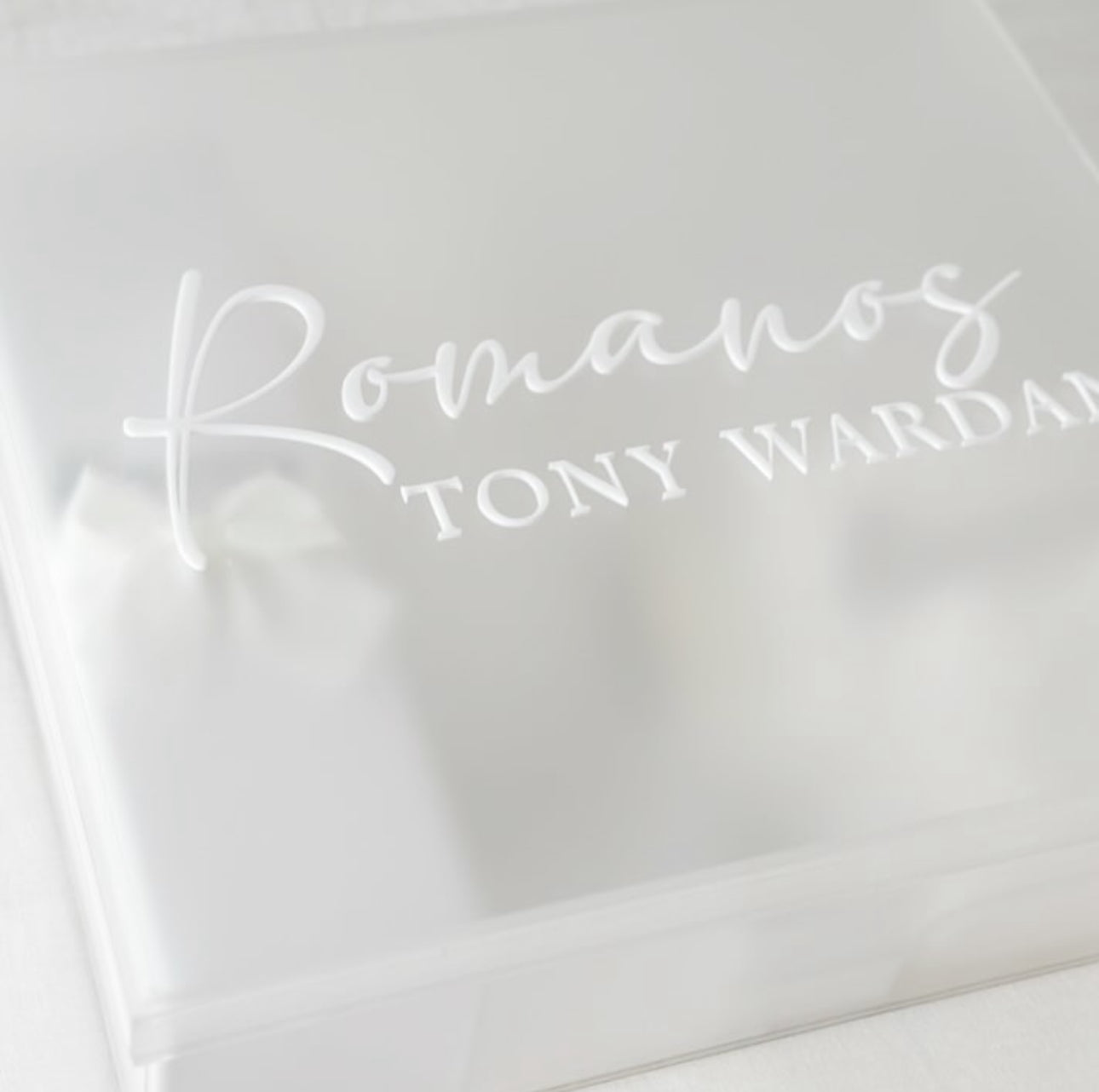 Frosted acrylic box