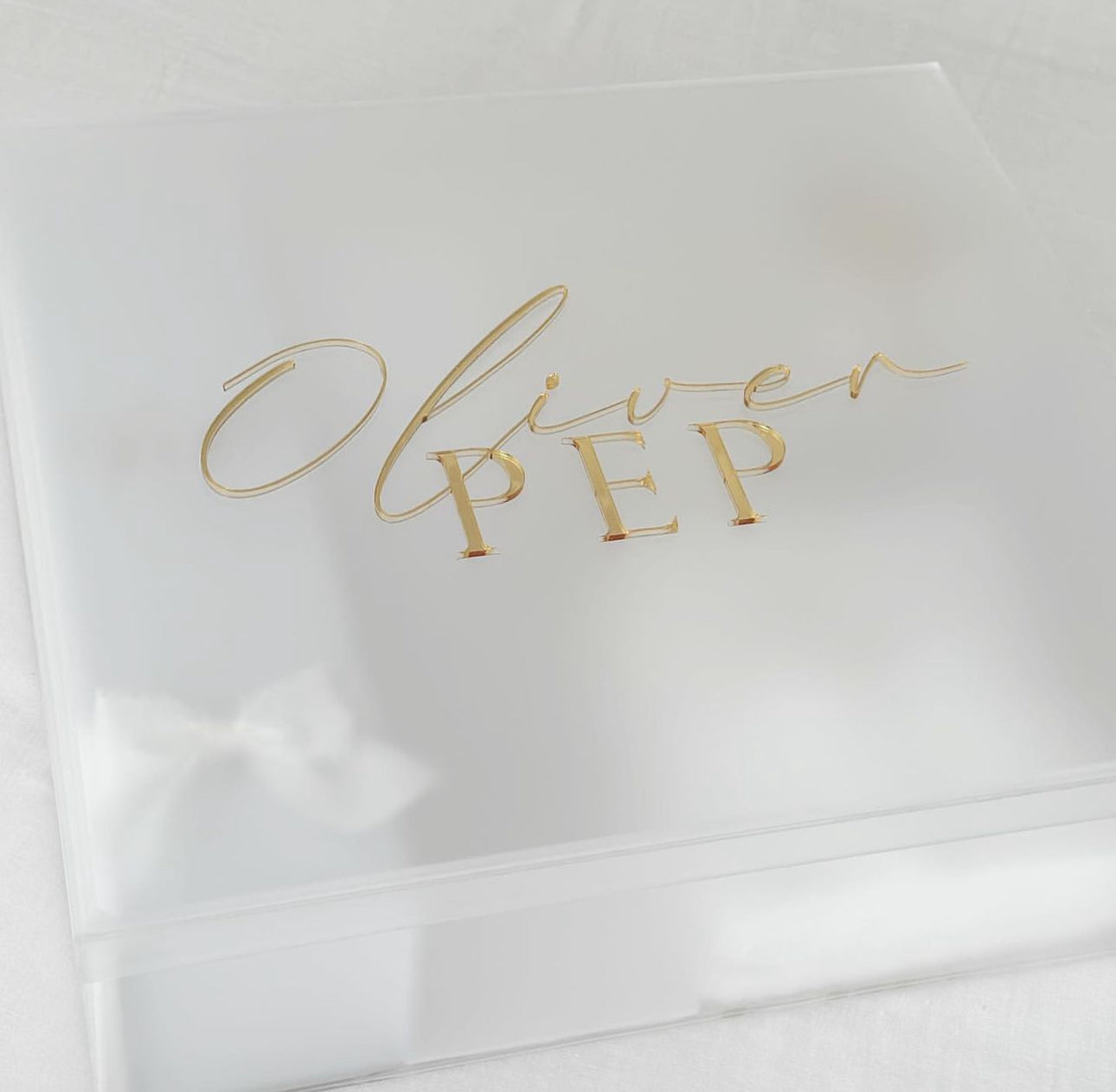 Frosted acrylic box