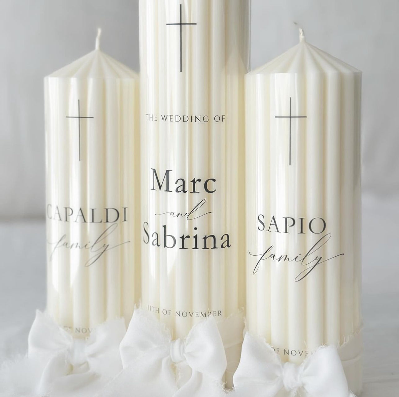 Wedding unity candle set