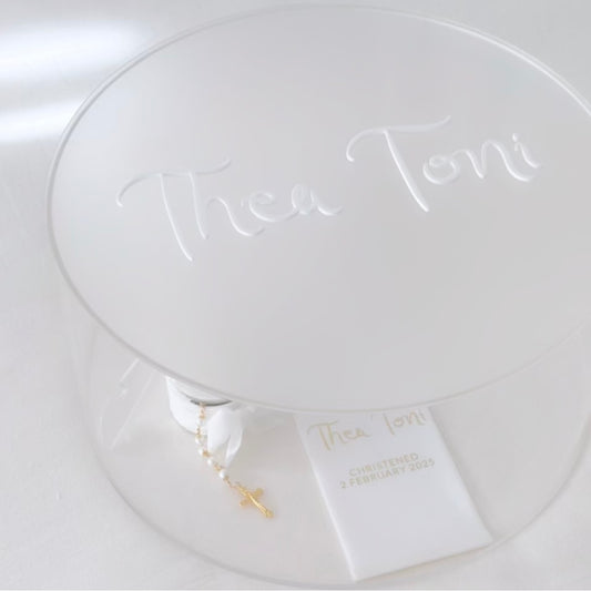 Round acrylic box