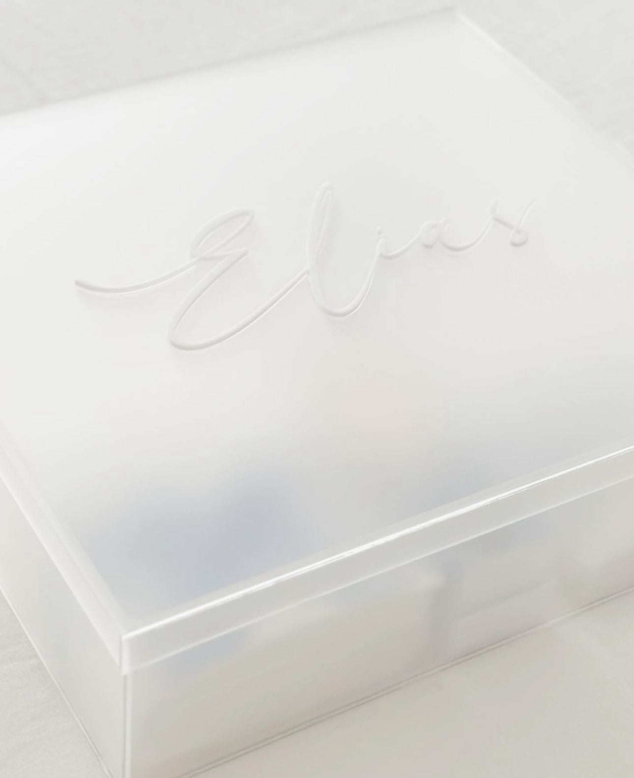 Frosted acrylic box