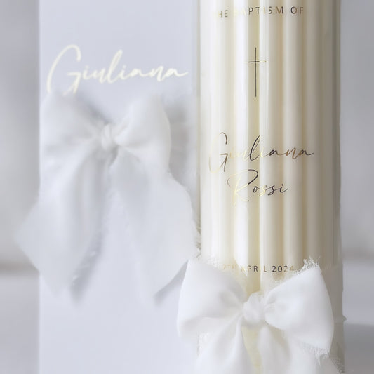 Baptism candle “elegance”