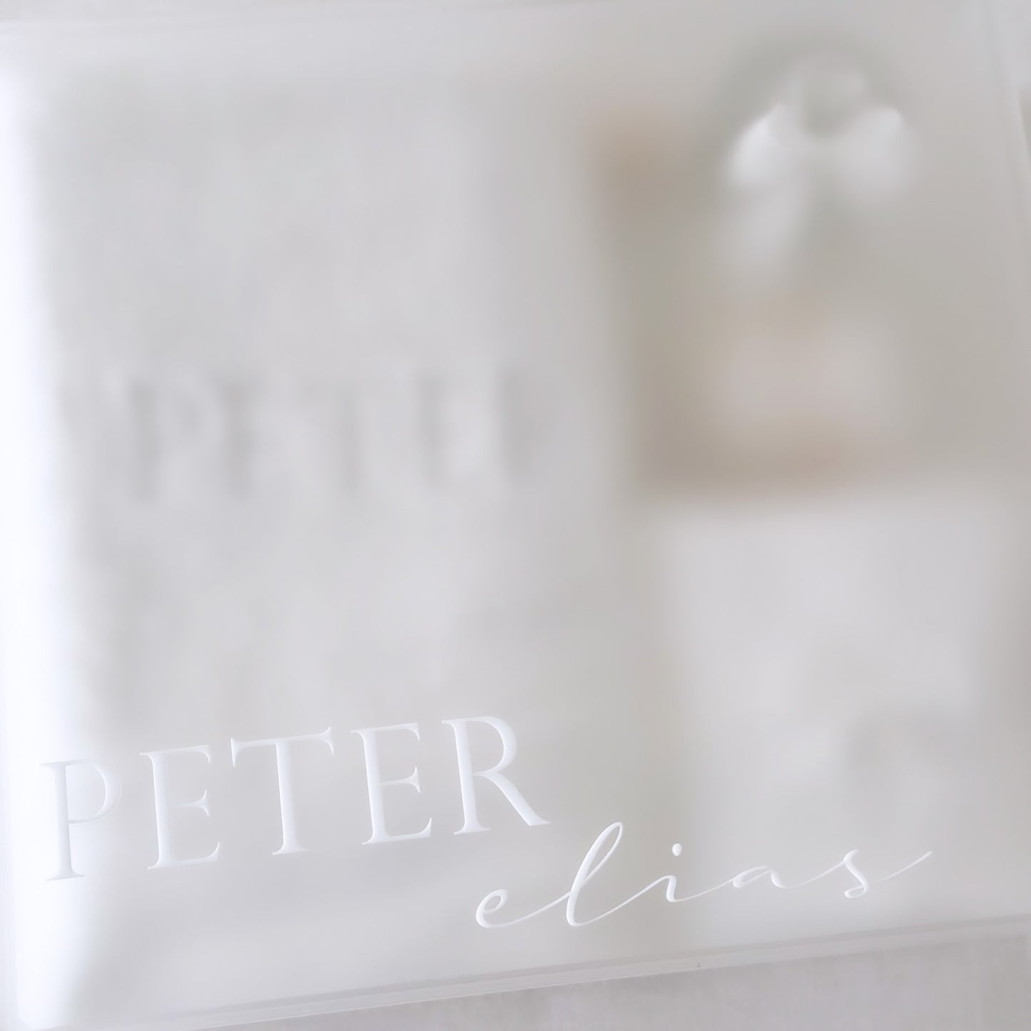 Frosted acrylic box